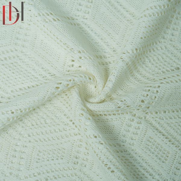 Lace Jacquard Fabric Customized 65% Cotton 35% Polyester Fabric