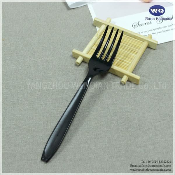 7 Inch Black Flatware Silverware Set-Disposable Cutlery Set-disposable cutlery kits-Plastic spoons and forks