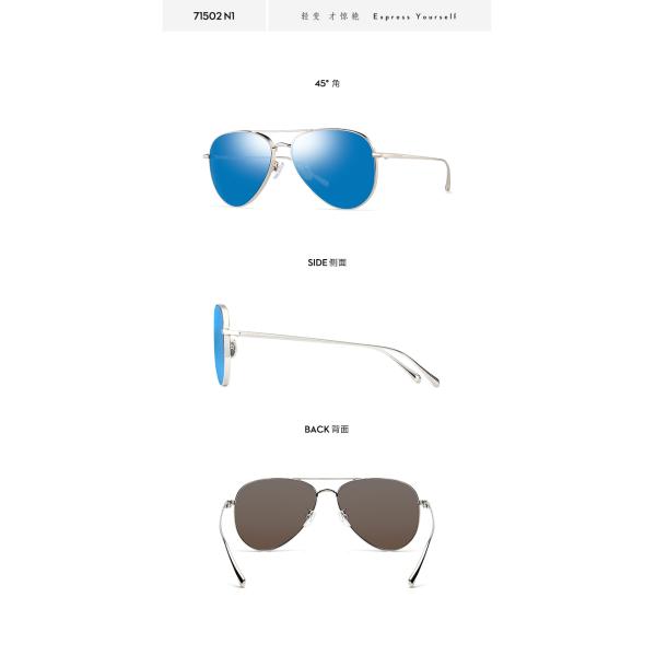 Unisex Metal Frame Polarized Sunglasses Men Women Eyeglass Grey Green Blue TAC Lens