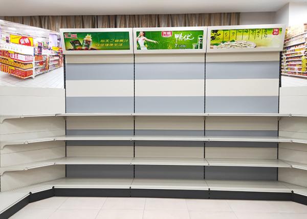 Long Life Spend Convenience Store Shelves , Metal Store Display Racks