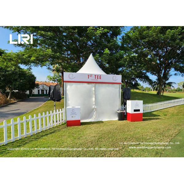 Strong 3x3m Aluminium Small Pagoda Canopy Tent With Plain PVC Sidewalls