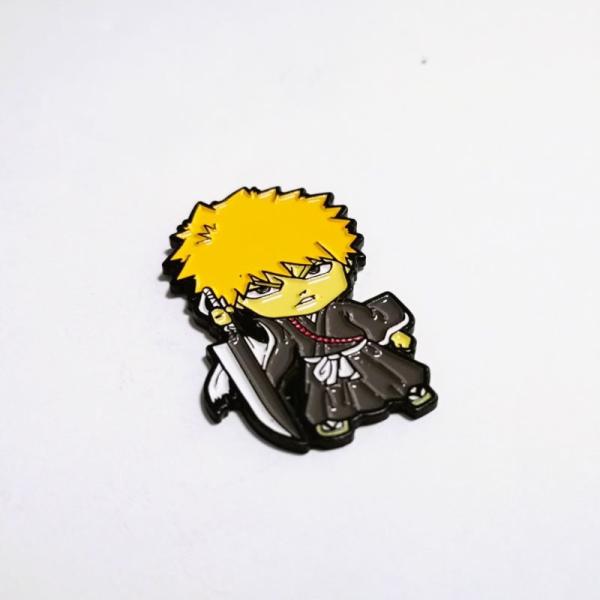 Comic Character Custom Soft Enamel Lapel Pins Stamped With Dyed Black Finish
