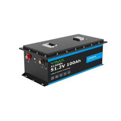51.2V 100Ah Deep Cycle Chariot de golf électrique Batterie au lithium Eco Friendly