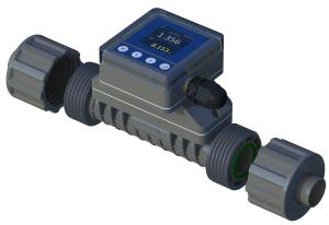 FL101 インライン超音波流量計 水および化学物質用 24V DC RS485