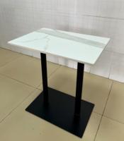 Table de côté en céramique à cadre métallique Taille personnalisée pour les meubles de salle à manger