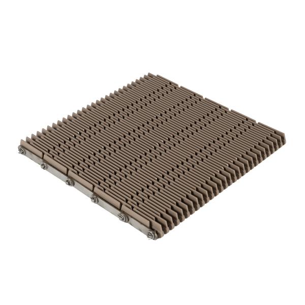                  Vision Cheap Conveyor Belt Conveyor Baffle Belt Plastic Safe Module Used in Food Process Sale             