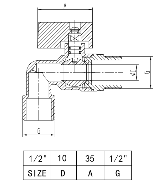 CNAS Wall Mounted Shower Faucet Bibcock Brass Tap Valve