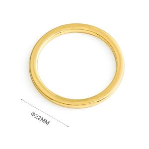 22mm Metal O-Ring Gold Buckle for Handbags Garment Jeans DIY Bags Overcoat Bag