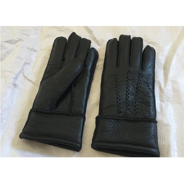 Кожа перчаток овчины Австралии людей самым теплым выровнянная мехом мягкая для Виндпрооф