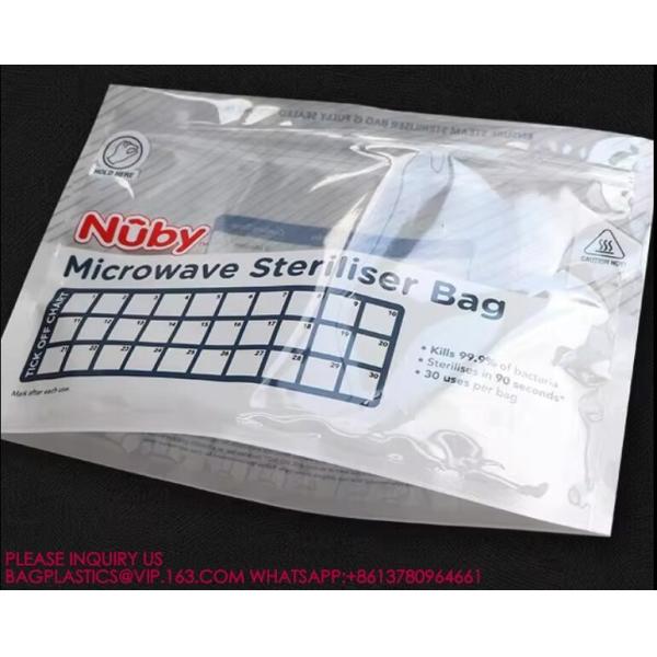 Sterilized Microwave Owen Bag Stand Up Zipper Heating Bags Reusable Microwave Owen Bag