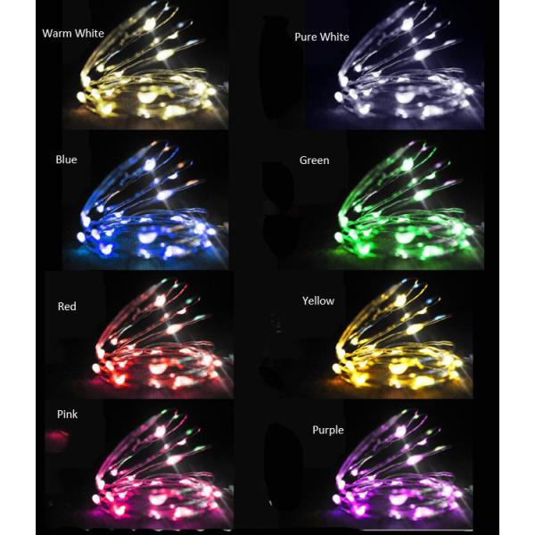 Wedding / Holiday Cork Shaped Lights With Copper Wire And Wine String Light Cap