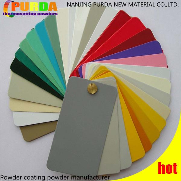 Sand Effect Epoxy Powder Coating , Black Epoxy Coating Excellent Smooth Glossy
