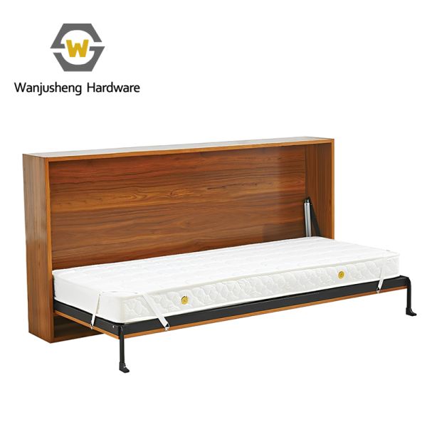 Bedroom Furniture Modern Style Functional Folding Bed Frame Desk Metal Wood Wall-mounted Murphy Bed