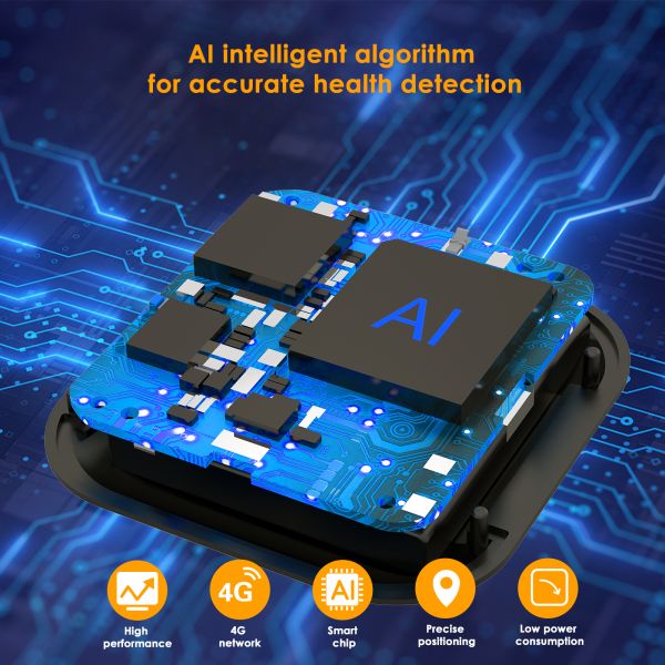 Mini 4G GSM Bluetooth Pet Tracker Waterproof IP67 GPS Micro Locator ABS+PC Real-Time Tracking Anti-Lost for Cats Dogs