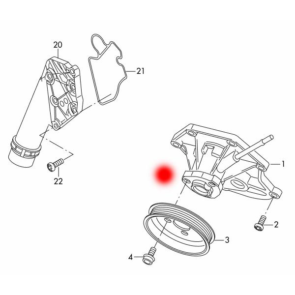 OEM 06E121016D 06E121016 BUMPA DE AGUA para el Audi A6 C7 AVANT CHVA