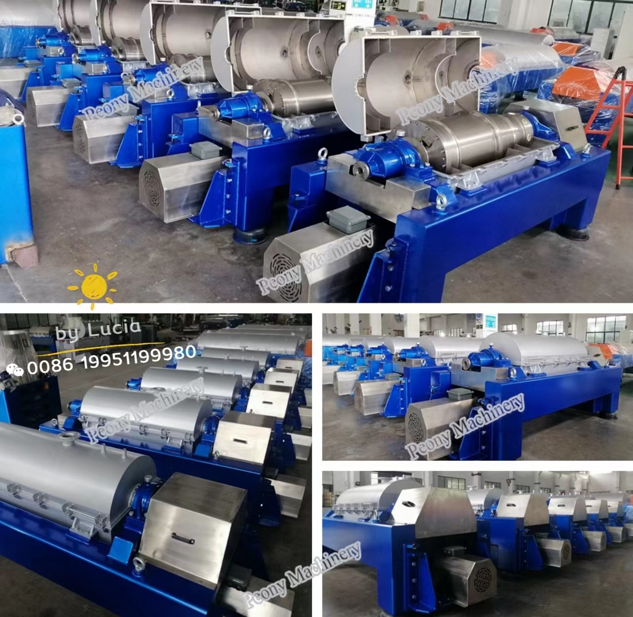 Титан TA2 составляет центрифугу управлением твердых тел Calium Hypochlorate