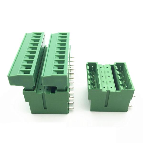 5.08mm Pitch Dual Row PCB Pluggable Screw Terminal Blocks Plug + Angle Pin Header