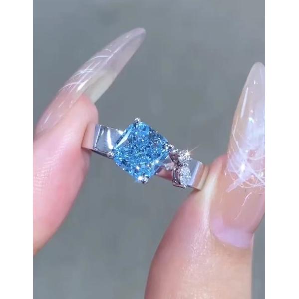 cushion Cut Engagement Ring lab diamond jewelry loose lab made diamonds jewelry diamond