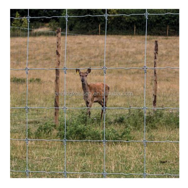 Hot Dipped Galvanized Fixed Knot Woven Game Wire Farm Fencing for Pasture Goat Cow Grassland