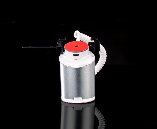 COMER mobile phone security counter holder barriers,mobile security stand with sensor alarm and charging