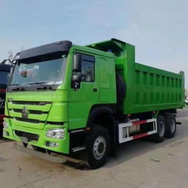 Camión de descarga amarillo de 6x4 336 371 375 HP para versátil en varias industrias