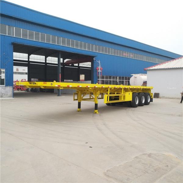 30-100t Loading Capacity Steel 3 Axles Flatbed Semi Trailer Transportation Trailer