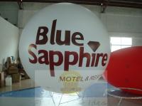 La publicité géante colorée monte en ballon l'impression en soie de diamètre de 3m