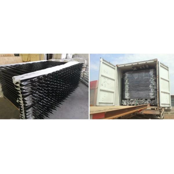 6ft x 8ft Wrought Iron Garden Fence Ornamental Iron Fence Steel Fence