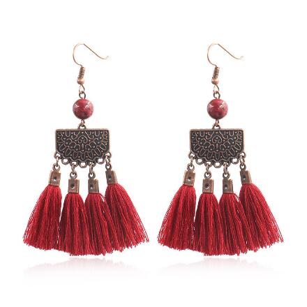 Fashion Bohemian Tassel Earrings Drop Earrings