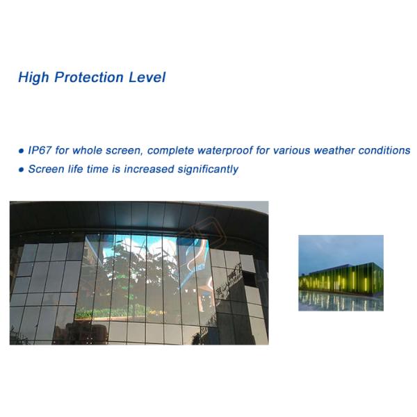 10000nits IP67 P15.625 Led Curtain Display Panel for Media facade