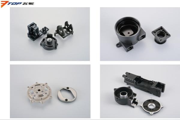 precision machining black AL6061 aluminum parts for OEM infrared & thermal camera components