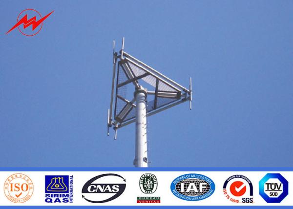 18M 30M Grade 345 Electrical Transmission Tower , Mobile Telephone Masts