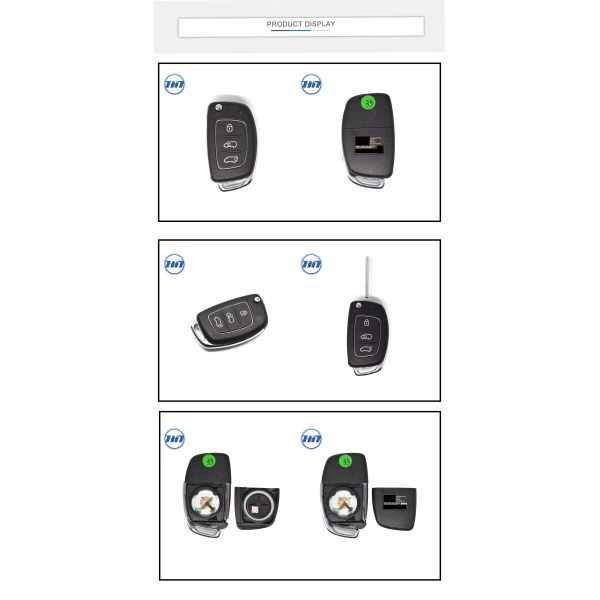 Original 3 Button Flip Car Key Fob with 433MHz Frequency for Hyundai EU-95100(TP)