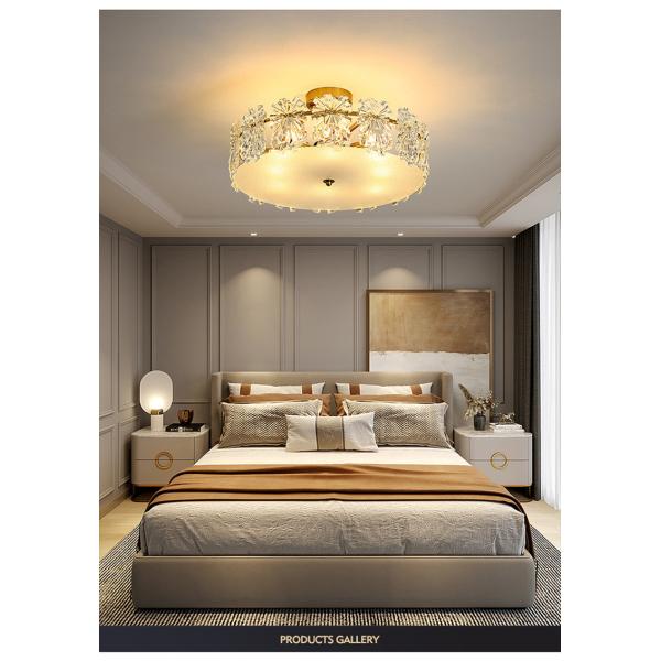 Transparent Glass Led Chandelier For Living Room Foyer Hall Luxury Ceiling Lamp Decor Kitchen leaf chandelier(WH-CY-250)