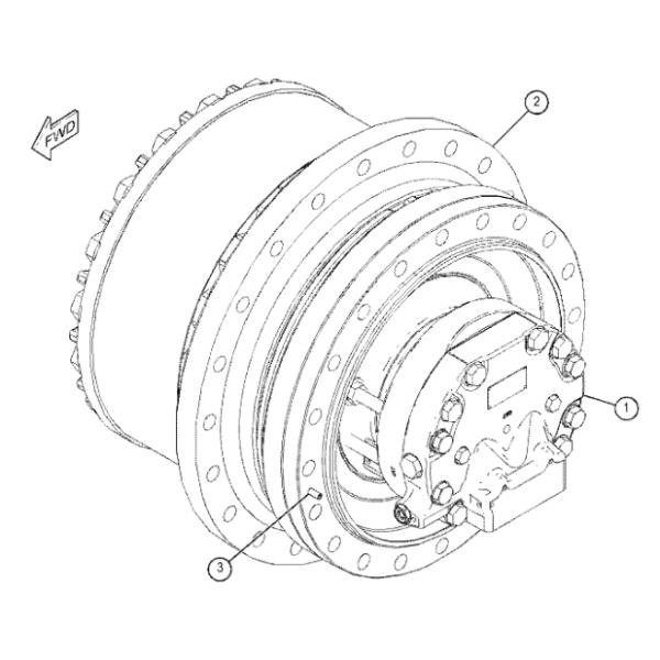 Части экскаватора 374 Двигатель экскаватора 513-0834 Конечный привод Запчасти