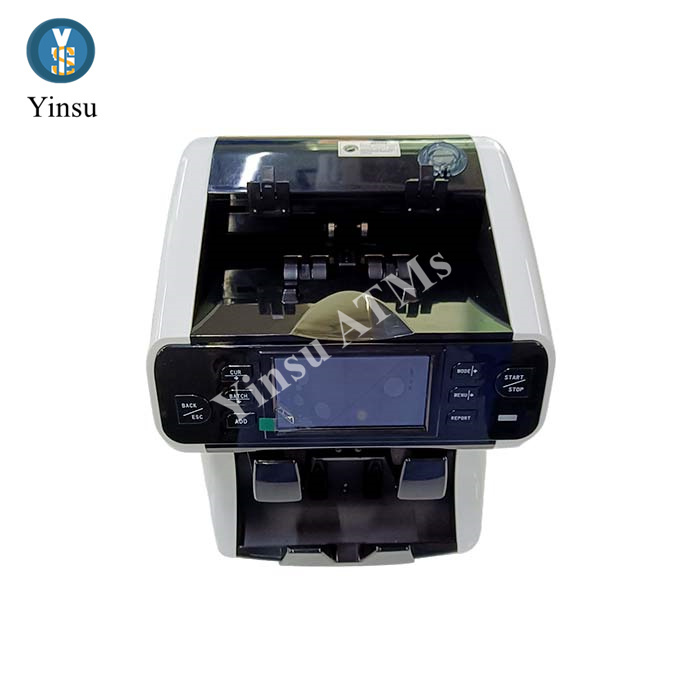 Bank Note Counting Machine 1+1 Pocket Banknote Sorting Machine 208C Money Counting