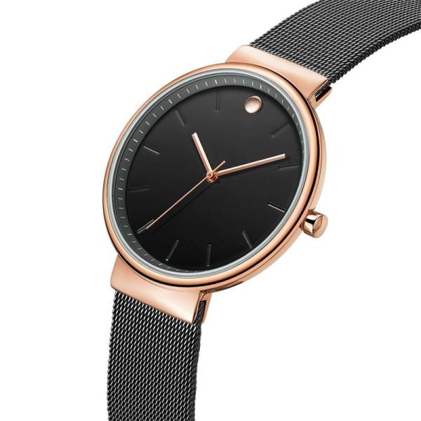 Поверхность дозора кварца серебристых 40мм модных людей круглая ровная