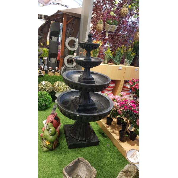 61 Inch Four Tiers Landscape Tiered Water Fountain