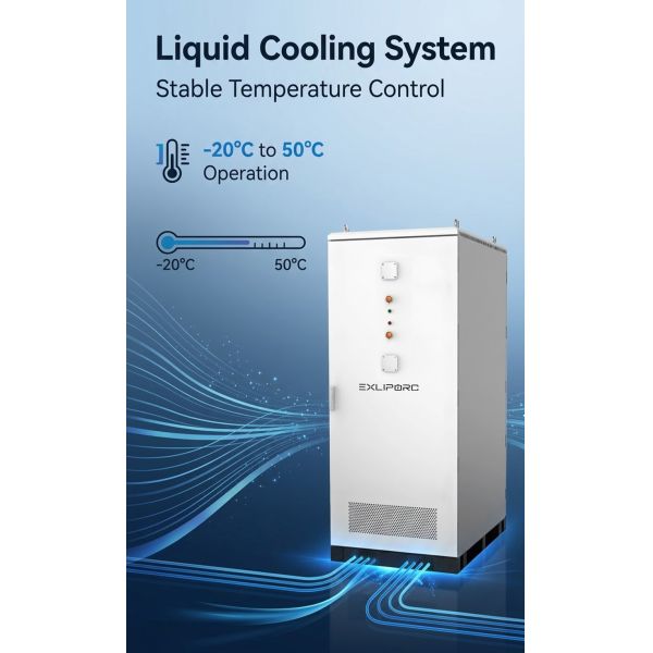 Industrial BESS 125kW 261kWh Liquid Cooling 3 Phase 400V High Voltage Energy Storage System