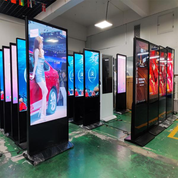 55 inch indoor lcd panel 85 inch lcd screen 100 inch touch screen HD display android totem advertisement digital signage