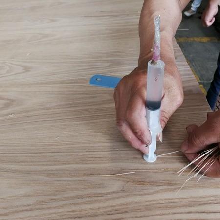 High-End Engenharia de Madeira Veneer Cinza LATI GL-X2423 Grão Direito 0,55-1,8 mm Para Fabrica de compensado de luxo