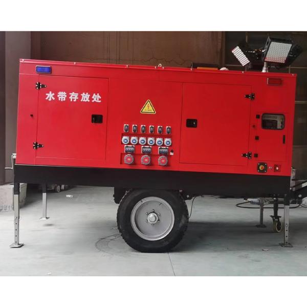 Sewage Pump Drainage Pump With Light System Mobile Power Generation Trailer Emergency for Flood Prevention Pumping Irrigation
