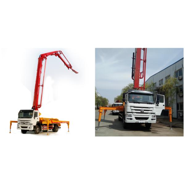 Le camion de pompe concrète de l'euro 2 de refroidissement à l'air avec 32MPa a évalué la pression d'utilisation