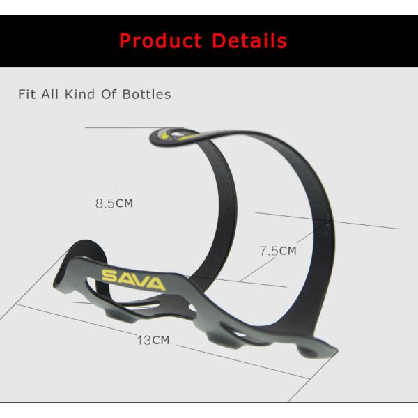 Jaula ligera de la botella de la bici del tenedor de botella de SAVA Cycling Bottle Cage Aluminum