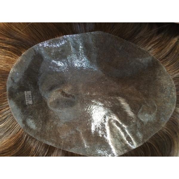 Customizable Mens Human Hair Toupee Single Knot Modern Toupee