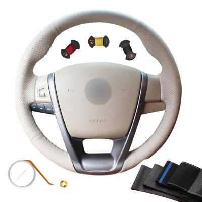 Designer Leather Steering Wheel Cover stitched for MG3 MG 3 MG6 MG 6 MG5 MG 5