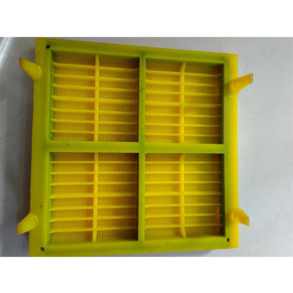 45mm Thick High Wear Resistance PU Dewatering Screen Panel with 1.0mm Slot for Coal Mining