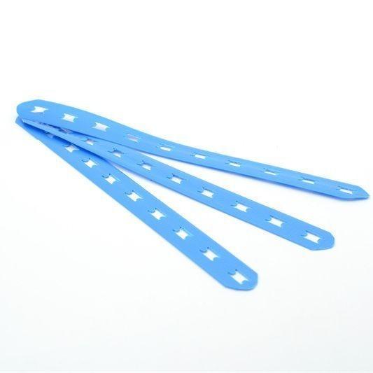 Corrosion Resistant Blue Stainless Steel Cable Ties Ball Lock Zip Ties Plastic Profiles Customized