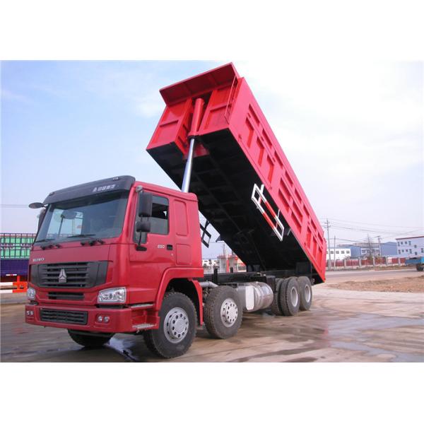 HOWO 8x4 Heavy Duty Dump Trailers , 30 ton 40 Ton 12 Wheeler Dump Truck