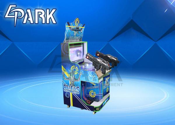 22 Kids Aliens Shooting Amusement Lottery Arcade Games Machines coin pull game machine for sale